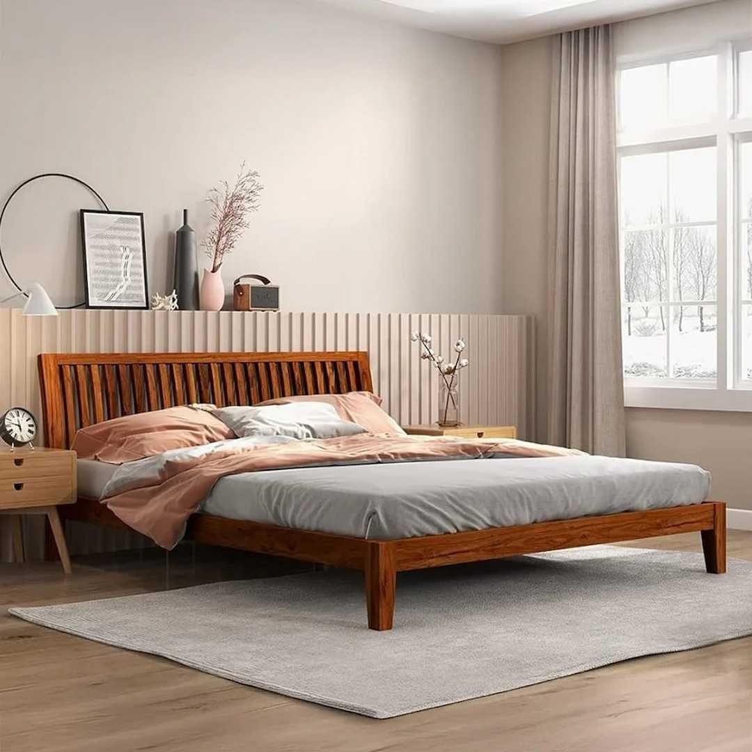 queen size bed solid wood