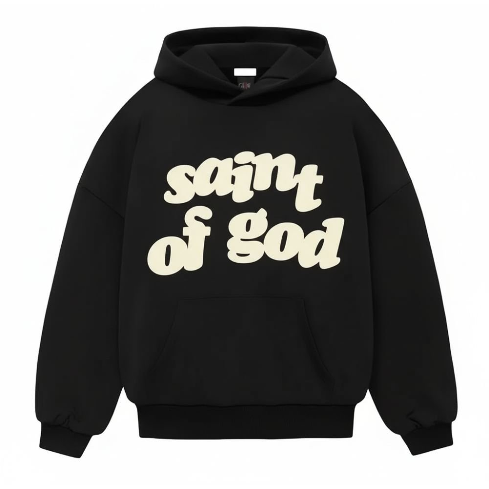 Black Fear of God x Saint Mxxxxxx Saint of God Hoodie