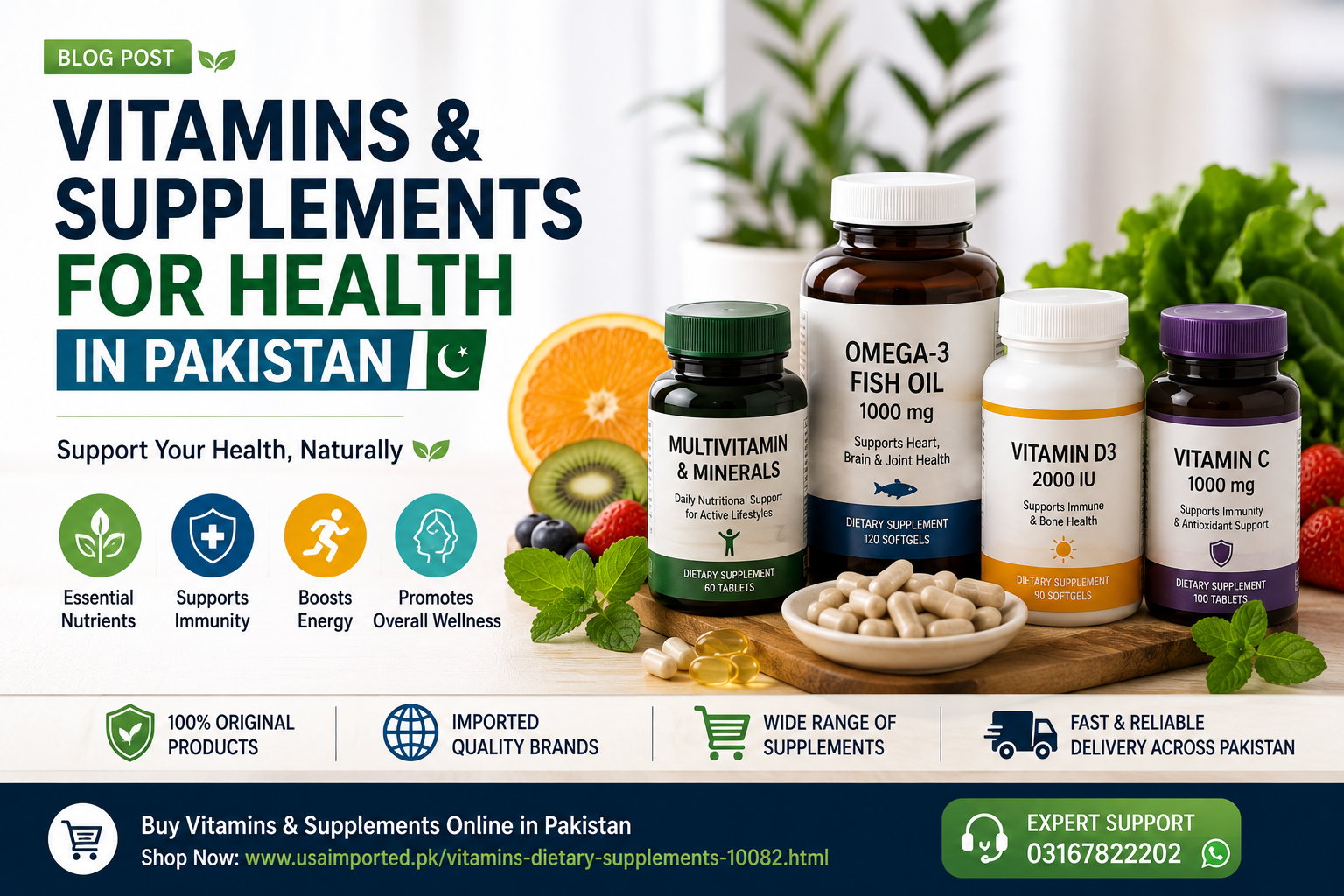 Vitamins & Supplements for Health in Pakistan