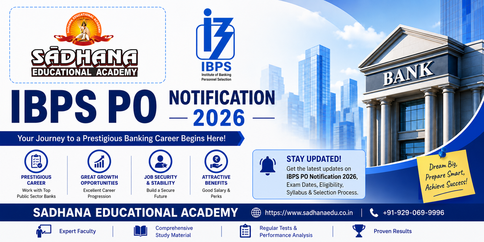 IBPS PO Notification 2026 – Sadhana Educational Academy