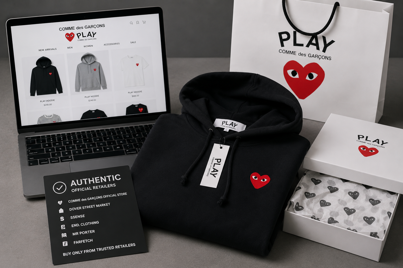 Comme Des Garcons clothing style and sizing shopping guide