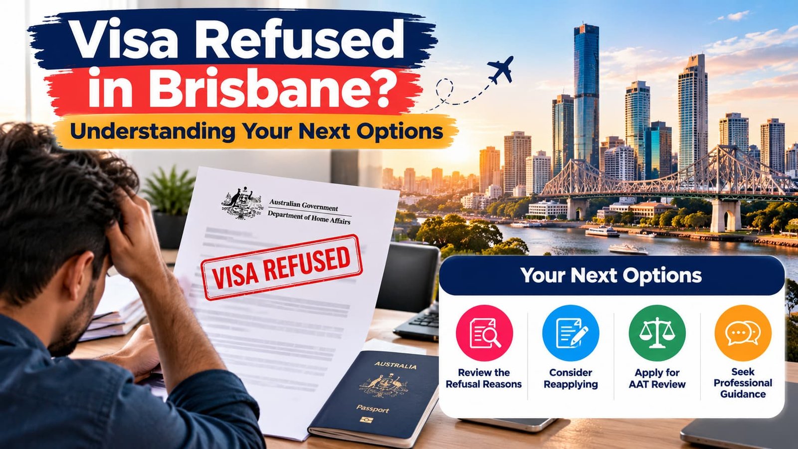 Visa Refused in Brisbane? Understanding Your Next Options