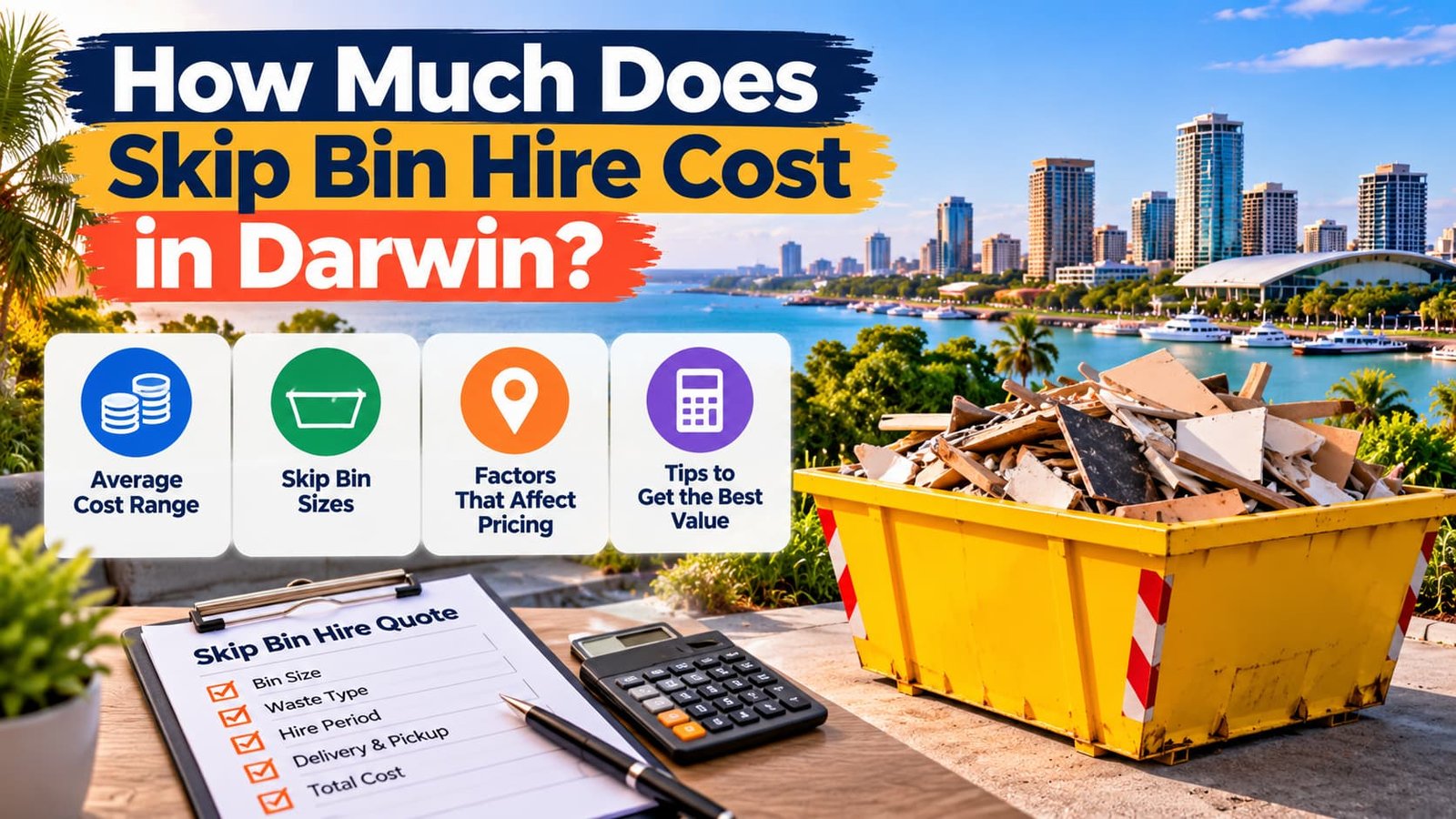 How Much Does Skip Bin Hire Cost in Darwin?